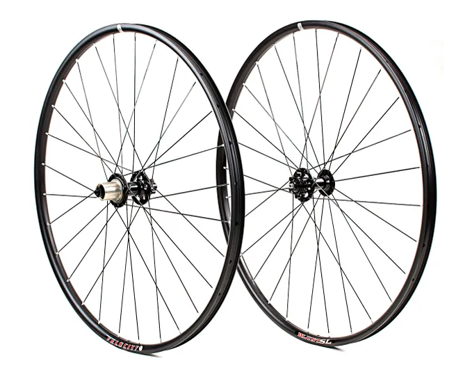 BLUNT-SL PRO 27.5"/650B WHEEL SET BLACK. 32H Fr & Rr. 6 Disc. L/W ATB Fr Hub. Convertible Rr Hub