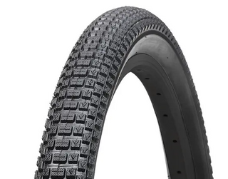 TYRE 24 x 2.00 VRB344 SBK ( 36TPI ) ,Skin Wall (more supple), ALL BLACK, PREMIUM Quality Vee Rubber product (50-507) VEE RUBBER label but no barcode