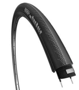 Wanda Premium Tyre 700 x 25C ALL Black - The FIREBOLT for ROAD, BLACK Skin Sidewall, 30 TPI, Wire Bead, 85-115 PSI, 5.9-8.0 Bar (25-622)