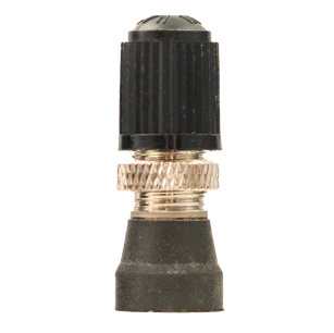 Tubeless schrader valve, L: 23mm, brass, black. Sold individually - no packaging - No barcode.