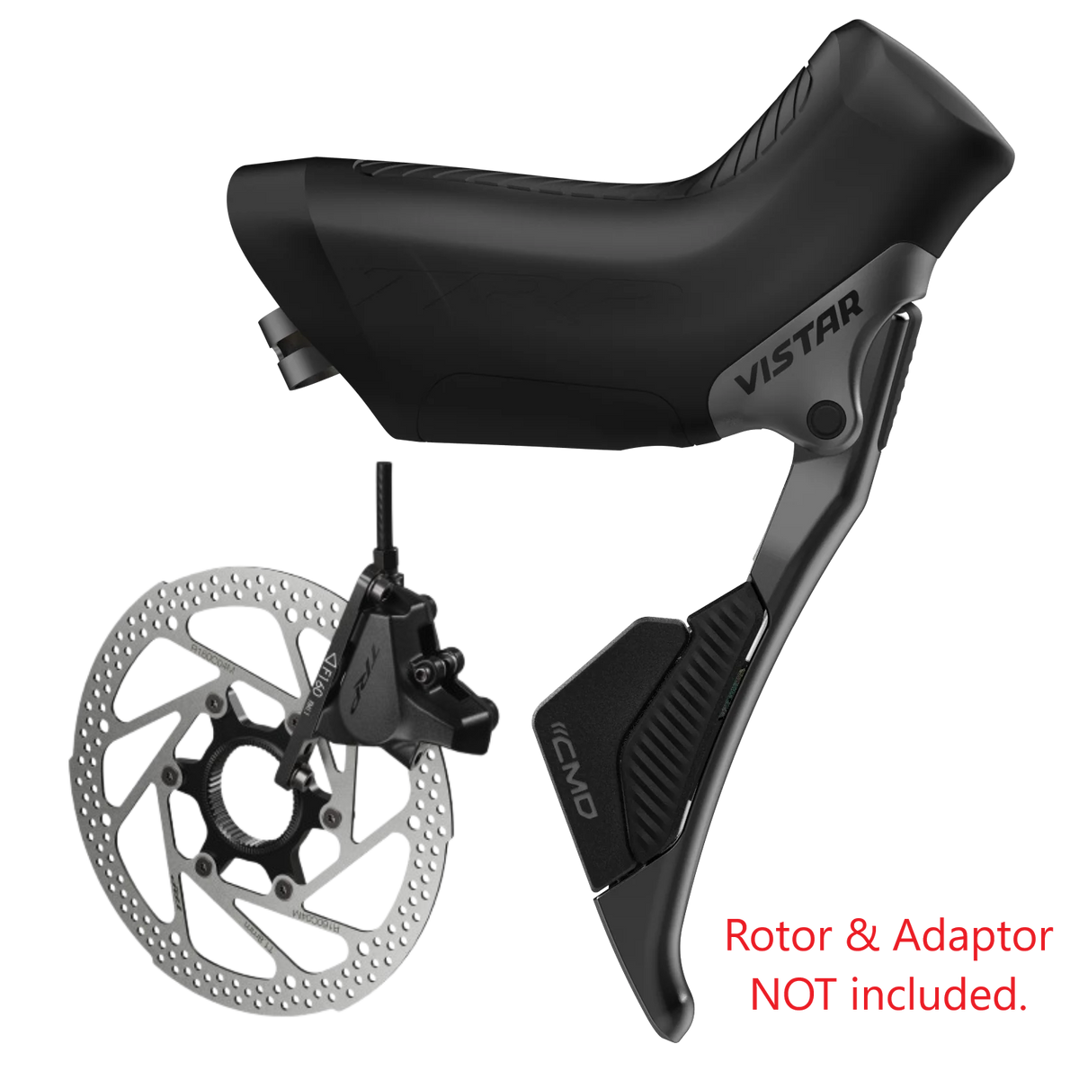 Hydraulic disc brake set and 2 speed shifter when used with Classified hub ONLY, TRP VISTAR range rear/left, for1.8mm rotor use, gunmetal grey, (Disc rotor & adaptor NOT included)