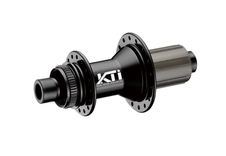 HUB "KT" Brand - REAR - E-MTB - 12 x 148mm BOOST - Centerlock disc - 32H - Sealed Bearings - 8/11 Spd steel body and axle - Black - W/KT logo