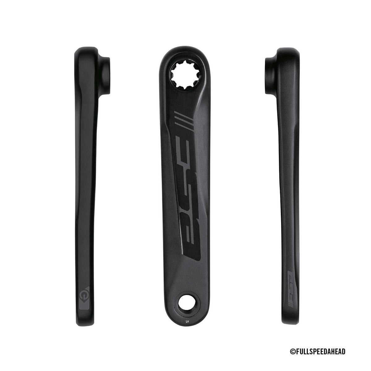 E-BIKE CRANKS - FSA E-bike Armset - 170mm ISIS - 2-Tone Black w/FSA logo w/o Bolt