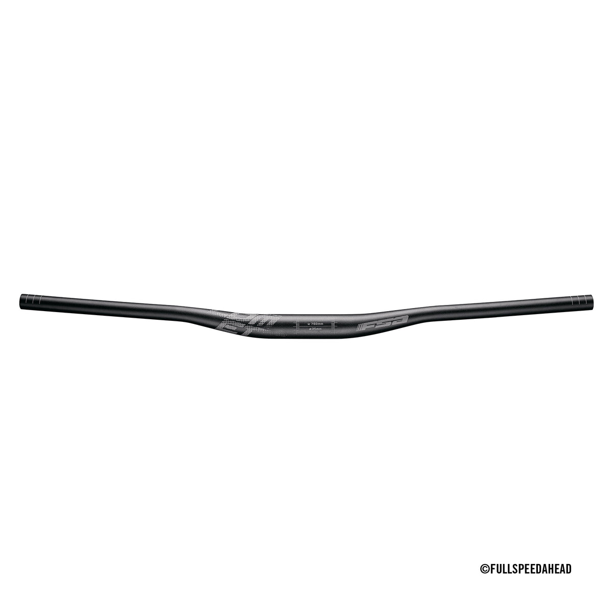 Handlebar - Comet OS35 Low Riser MTB - SB Black - 35 x 15 x 760mm