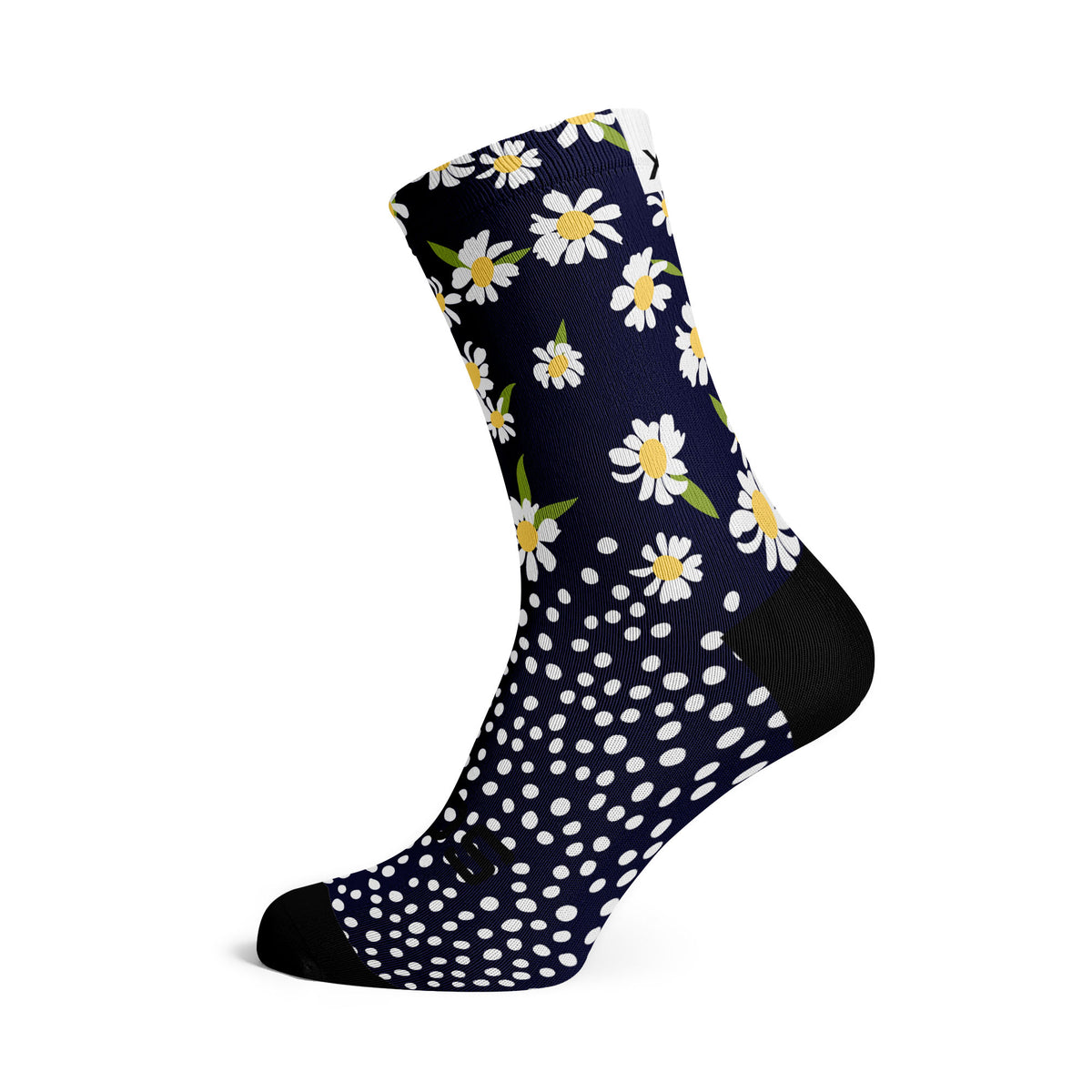 Daisy - Size M (US 5-9) - SOX Footwear Performance Socks - 1 Pair