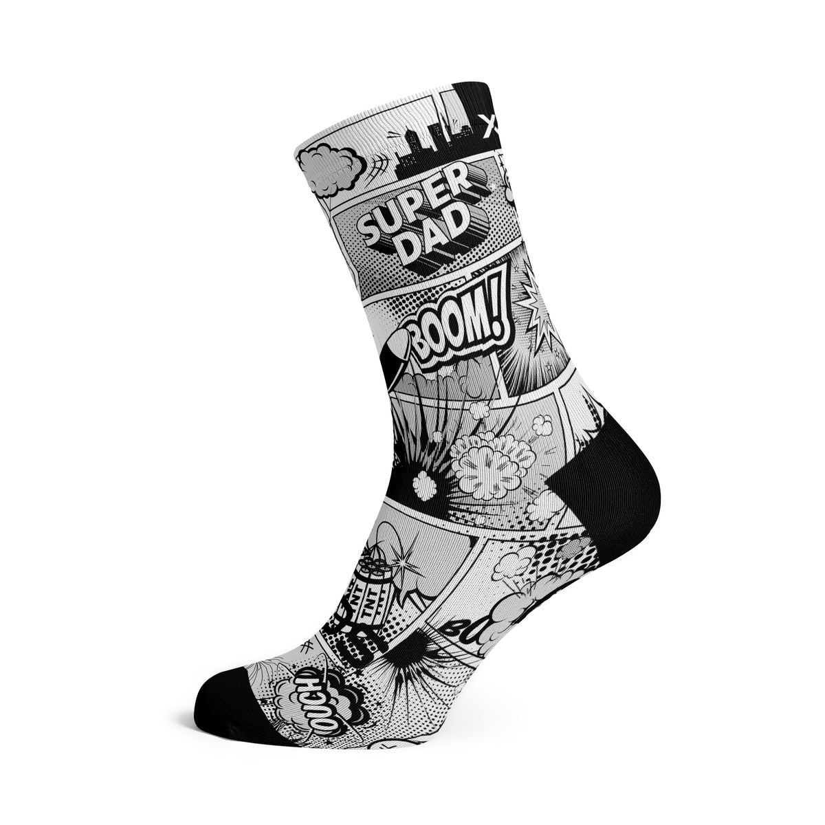Super Dad - Size M (US 5-9) - SOX Footwear Performance Socks - 1 Pair