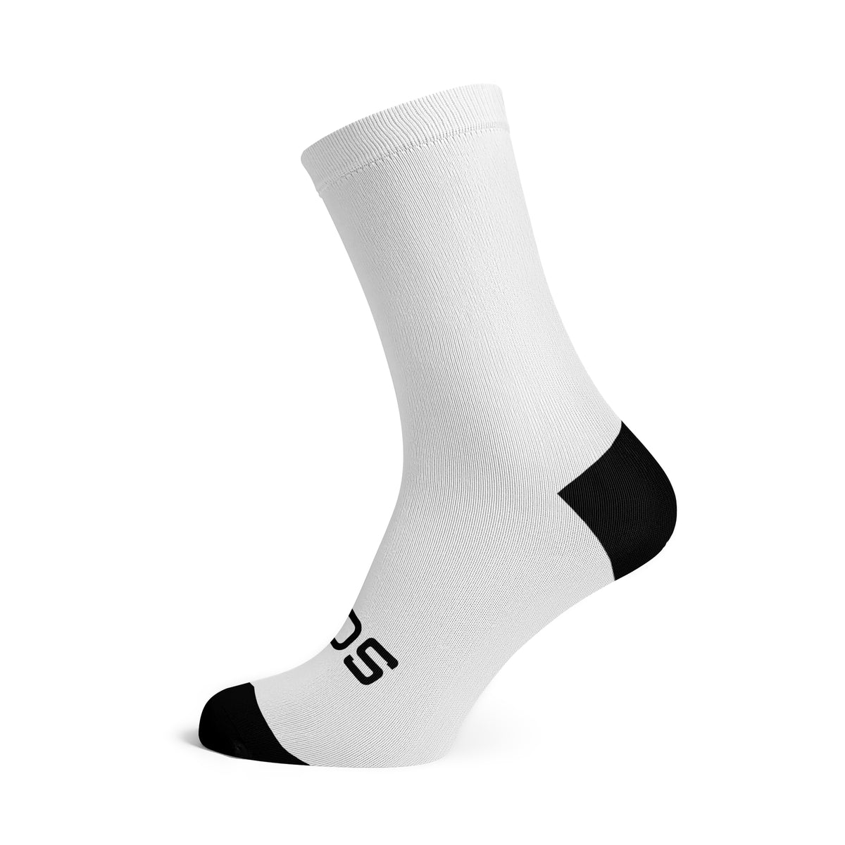 Solid White - Size L (US 9-13) - SOX Footwear Performance Socks - 1 Pair