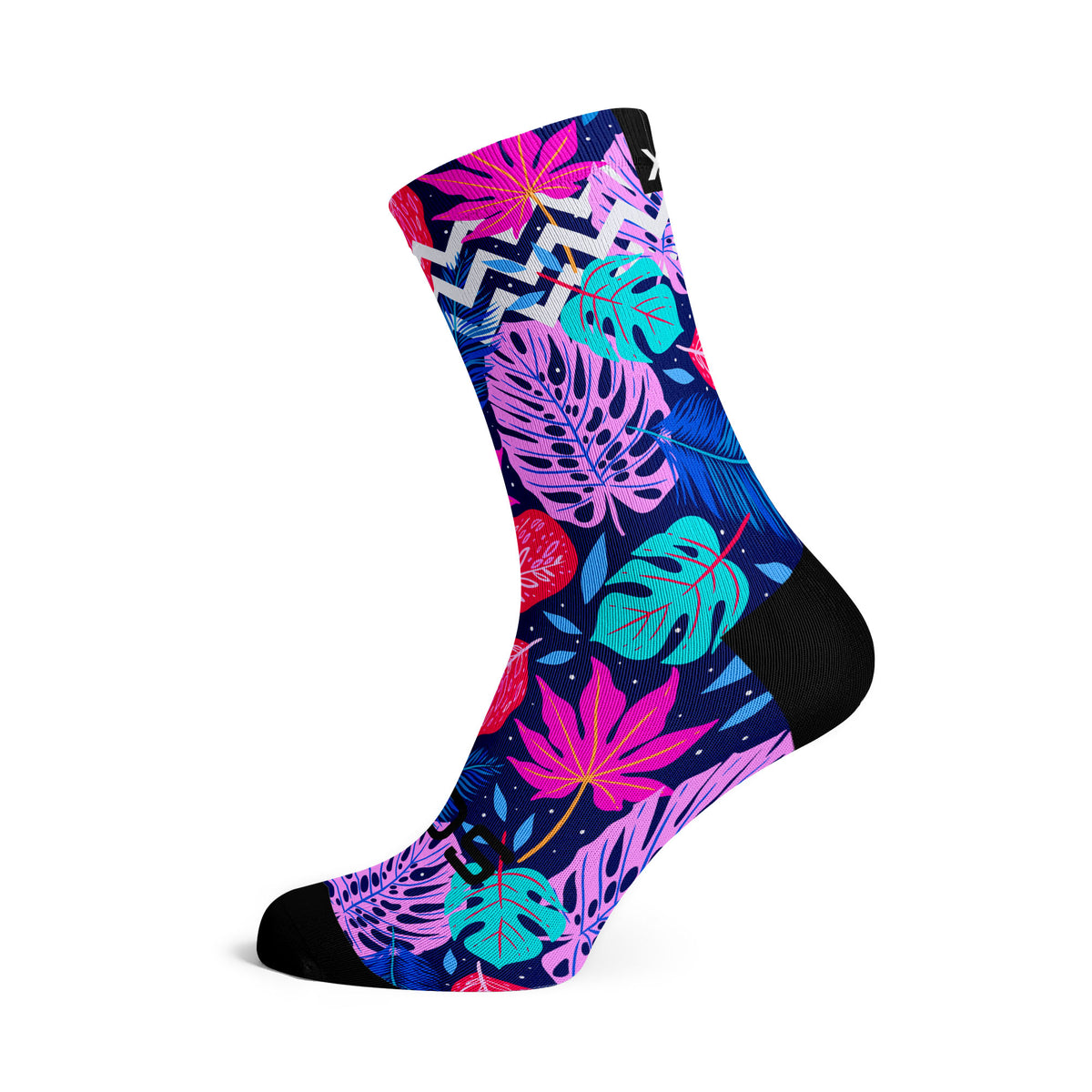 Tropical Nights - Size S (US 1Y-5) - SOX Footwear Performance Socks - 1 Pair