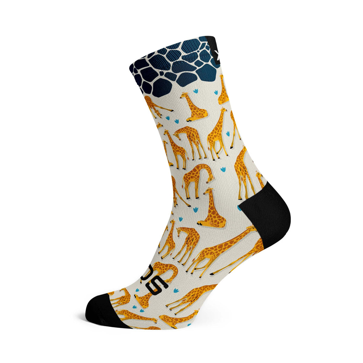 Giraffe - Size M (US 5-9) - SOX Footwear Performance Socks - 1 Pair