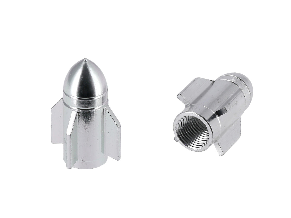 A/V Cap - Guided Missile, Silver, 28mm, Sold Individually
