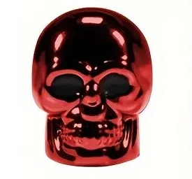 A/V Cap - Skull, Red, Sold Individually