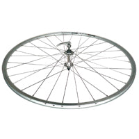 WHEEL 29er/700c R450 D/W 32h Rim, All Alloy, Q/R Joytech Hub, Mach 1 Spokes, FRONT. ALL SILVER