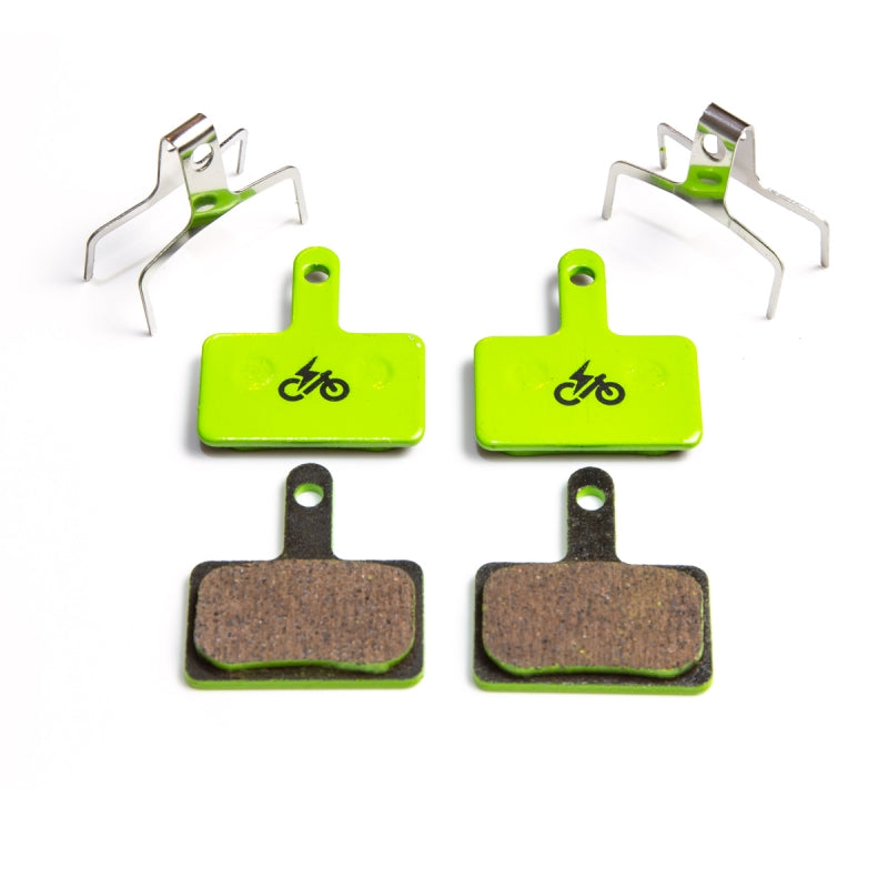 H/D E-Bike DISC brake pads, 2 PAIRS, SEMI METALLIC, Shimano Deore (BR-M515/475/525/465/495)Tektro, Clarks (designed to deliver maximum performance & LONGER LIFE)
