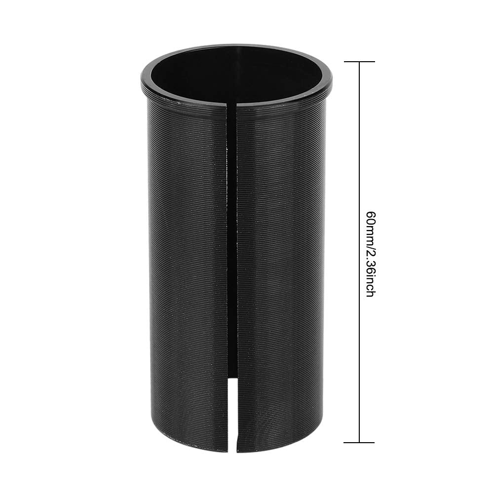 Seatpost sleeve or shim, Alloy, for 27.2mm post to fit 30.9mm L;60mm BLACK