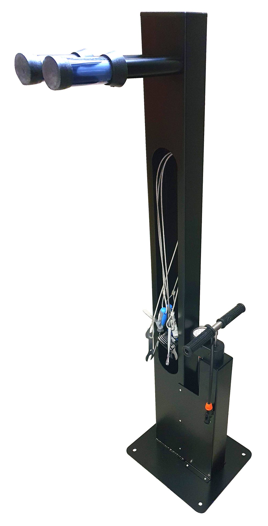 Unior, Public Space Bike support/fixing stand with S/S pump 628425 Unior Professional Tools, quality guaranteed