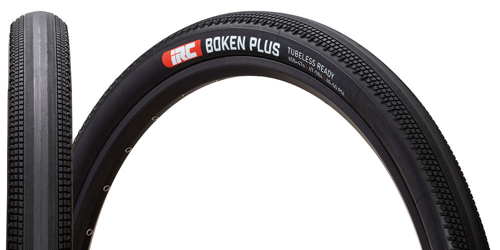 "NEW" - 650B x 47 | IRC Boken Plus TLR Multi-Surface Gravel Tyre | 47-584 | 60 TPI | 40-50 PSI | Tubeless Ready | Black