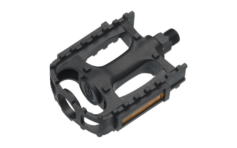 PEDALS 1/2" MTB one piece PP body, (toe clip attachable)