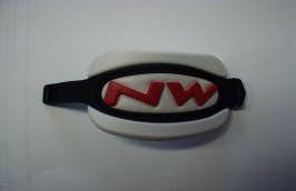 ANKLE PAD SBS WHITE/BLACK/RED
