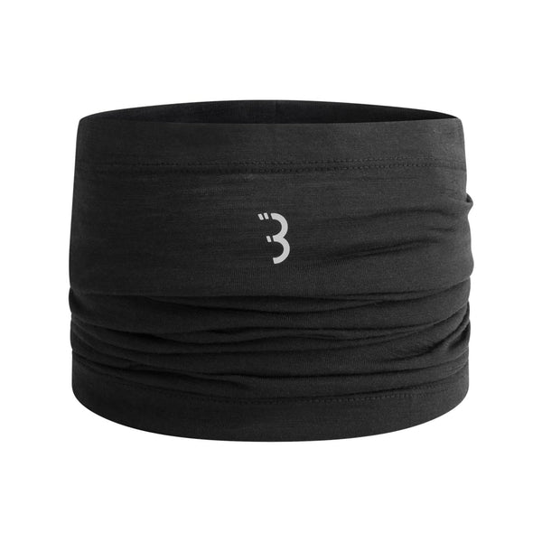 BBW-496 SCARF MERINOTUBE BLACK UNI