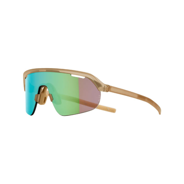 SPORTS GLASSES ARC SMOKE FLUX GREEN MLC LENS W/EXTRA CLEAR LENS ANTIFOG+OLEOPHOBIC