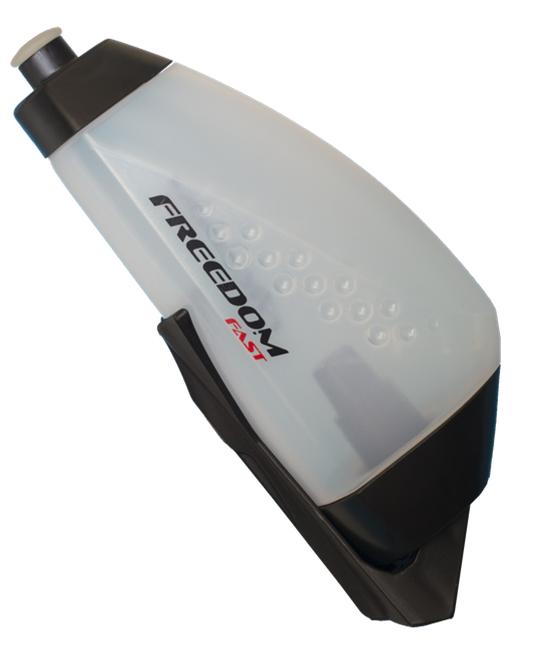 Crazy Pricing  - NOW INCREDIBLE  value AERO Hydration system     BOTTLE - Freedom Fast (Aero Bottle) from Freedom Cycling Systems, Translucent Bottle with Black Lid