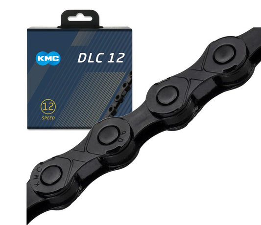 CHAIN - 12 Speed - KMC DLC12 - 126L - BLACK - DLC Diamond Hard - X-Series - w/Connect Link
