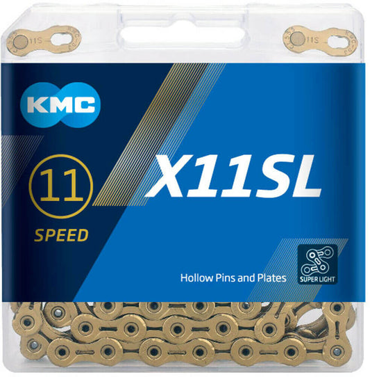 CHAIN - 11 Speed - KMC X11SL - 118L - Ti-N GOLD - X-Superlight - w/Connect Link