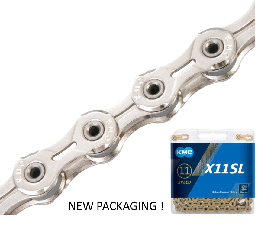 CHAIN - 11 Speed - KMC X11SL - 118L - SILVER - X-Superlight - w/Connect Link