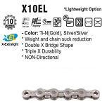 CHAIN - 10 Speed - KMC X10EL - 116L - SILVER - X-Light - w/Connect Link