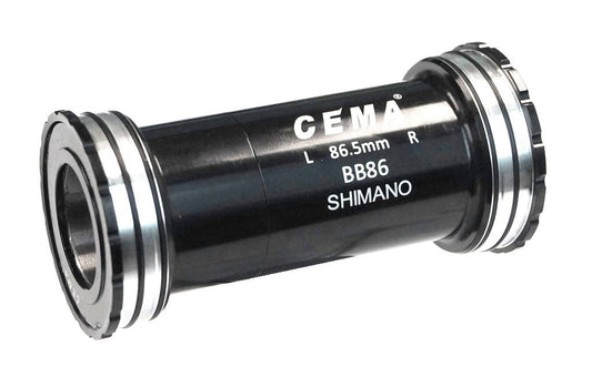 Bottom Bracket CEMA, Ceramic Hybrid, Press Fit Interlock, W:86.5 x OD:41, Axle 24/24 for SHIMANO / FSA BB, SRC-BT-86CBPR (16 Notch tool required for fitting NOT included)