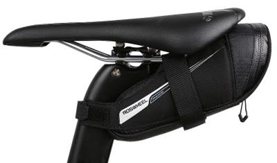 SAHOO  Cargo/saddle wedge bag  0.8L water resistant zipper /ext bottom L 20.5/H7-12/W6.5cm , two internal pockets. velcro strap attachment