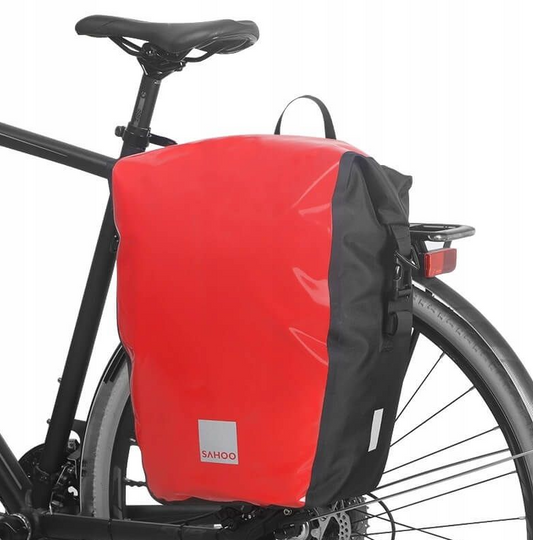 A NEW ITEM - Sahoo Rear Pannier (Single) - Size 40 x 33 x 17cm  Capacity 20L - RED Version