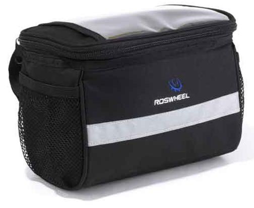 SAHOO  Handlebar bag , 3.5L vol, L20/W12/H15cm, velcro attach, Black