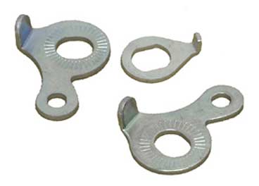 SAFETY WASHER - L & R, For Front Fork, With Tabs for Rack or Mud Guard Eyelets.