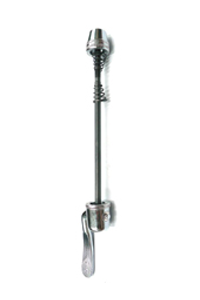 SKEWER  Front, 128mm, Q/R, Steel, SILVER  (NOT to be used with Disc brake bicycles)