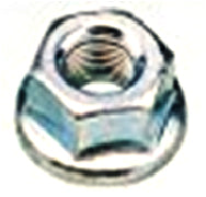 AXLE NUT - Front, 5/16" x 26T, Flanged