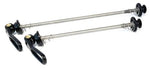 SKEWER SET - FOR ROAD BIKES, Front and Rear Titanium QR Skewer Set, Alloy Lever, Black (SUPER LIGHT)
