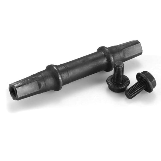 AXLE - Bottom Bracket Axle, BOLT Type, 3NN, 125mm, BLACK
