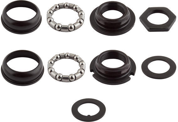 BOTTOM BRACKET SET - For Hexagon One Piece Crank, BLACK OD 51.6mm