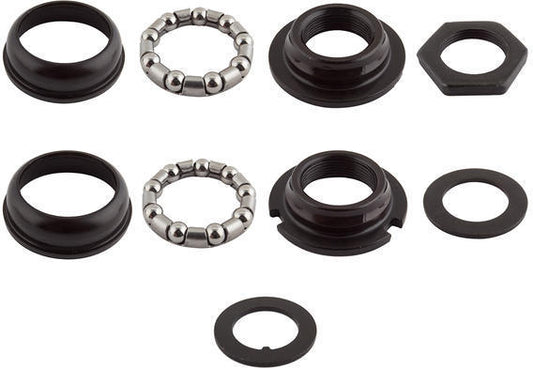 BOTTOM BRACKET SET - For Hexagon One Piece Crank, BLACK OD 51.6mm