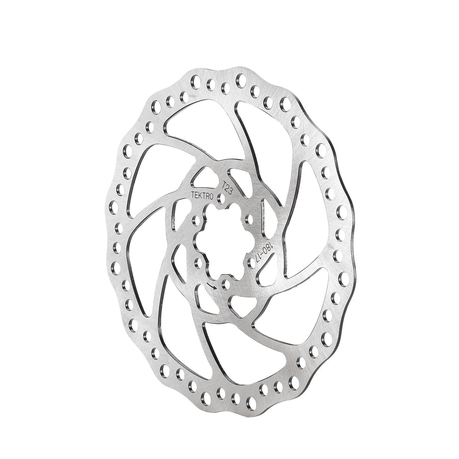 DISC ROTOR - Tektro, 160mm, T:2.3mm, stainless, w/T25 torque 6  s - Use only with 2.3mm calipers