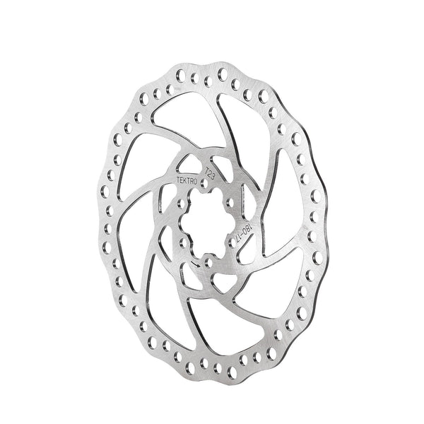 DISC ROTOR - Tektro, 180mm, T:2.3mm, stainless, w/T25 torque 6  s - Use only with 2.3mm calipers