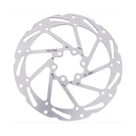 DISC ROTOR - Tektro, 160mm, 6  , T:1.8mm, stainless, w/T25 torque 6  s. Excellent Heat Tolerance & Dispersion