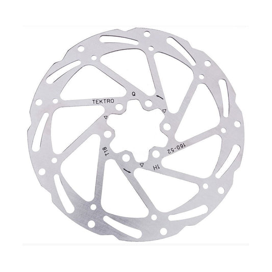 DISC ROTOR - Tektro, 160mm, 6 Bolt, T:1.8mm, stainless, w/T25 torque 6 bolts. Excellent Heat Tolerance & Dispersion