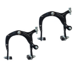 BRAKE - BMX Caliper Brake Set, 73-92mm Reach, Nutted, BLACK (Front & Rear)