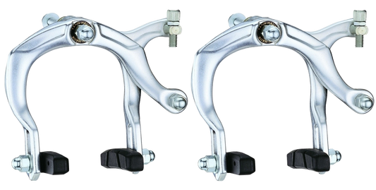 BRAKE -  BMX Caliper Brake, 73-92mm Reach, Nutted, SILVER (Front Only)