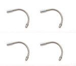 CABLE GUIDE - 135 Degree Angle Noodle, For V Brake, Stainless Steel, SILVER