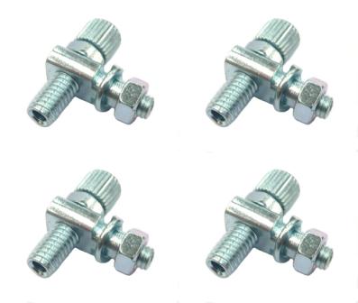 BRAKE CABLE ADJUSTING SET - M5, Steel, SILVER (Bag of 4) barrel