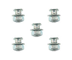 ANCHOR BOLT & NUT - M6, Dome Nut, Steel, SILVER (Bag of 5)    SEE 1471NB for great value