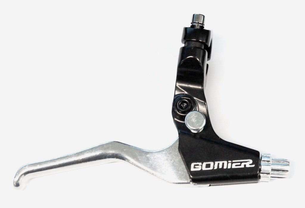 BRAKE LEVER - Alloy V-Brake Lever, With Lock Device and PROMAX Logo, SILVER/BLACK (Sold Individually) Right Hand